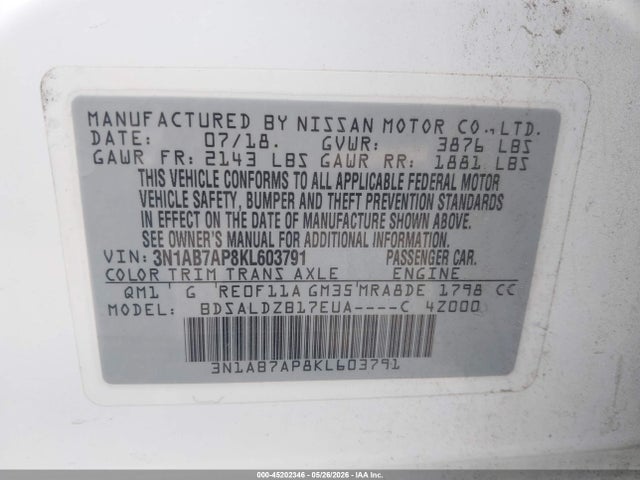 Nissan Sentra Sv