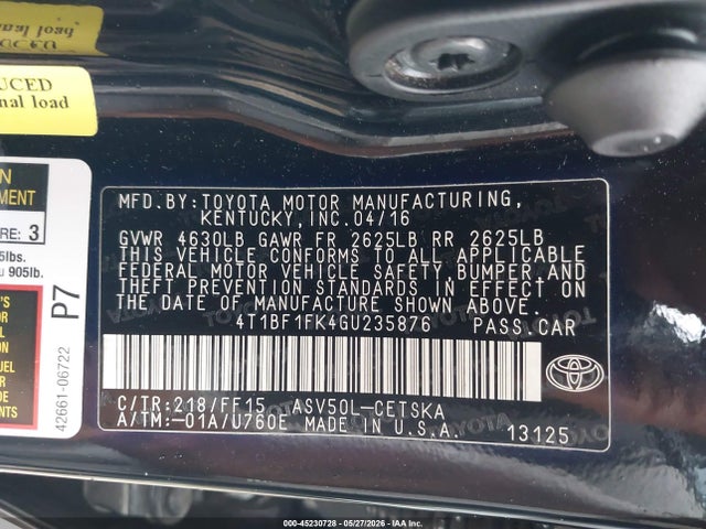 Toyota Camry Se