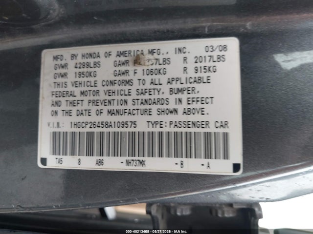 Honda Accord 2.4 Lx-p