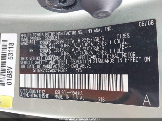 Toyota Sienna Le