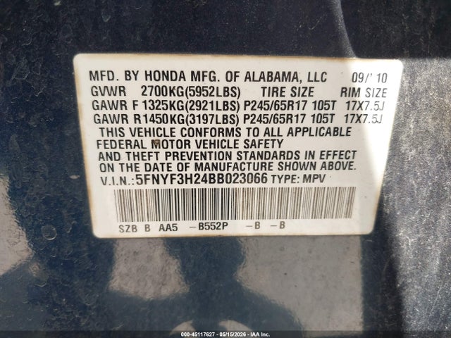 Honda Pilot Lx