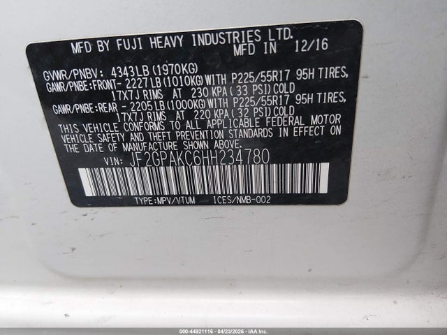 Subaru Crosstrek 2.0i Limited