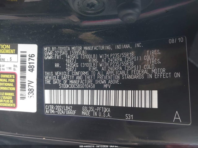Toyota Sienna Xle