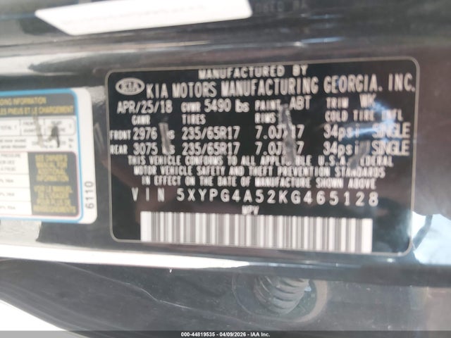 Kia Sorento 3.3l Lx