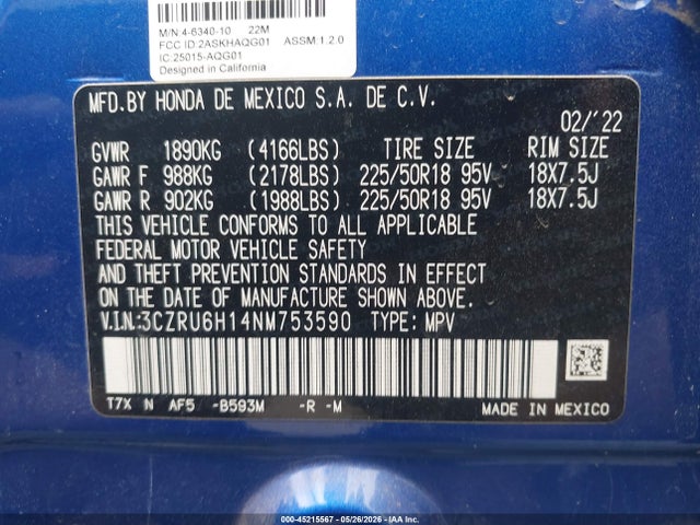 Honda HR-V Awd Sport