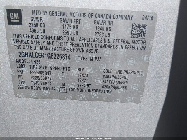 Chevrolet Equinox Lt