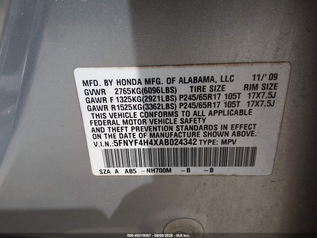 Honda Pilot Ex