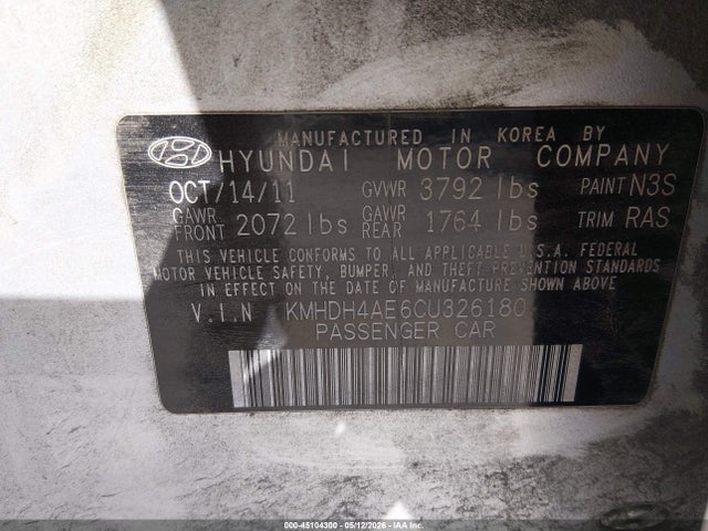 Hyundai ELANTRA Gls (ulsan Plant)