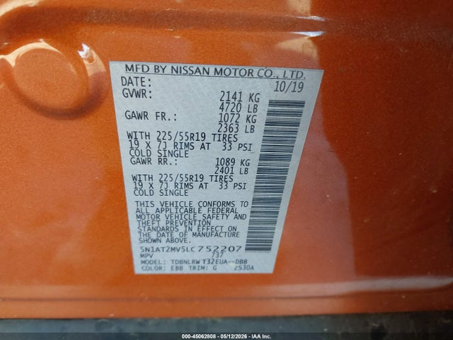 Nissan Rogue Sl Intelligent Awd