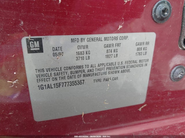 Chevrolet Cobalt Lt