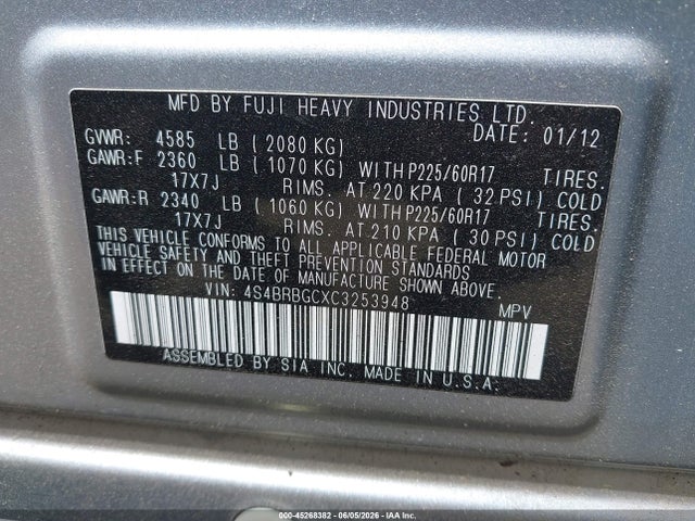 Subaru Outback 2.5i Premium