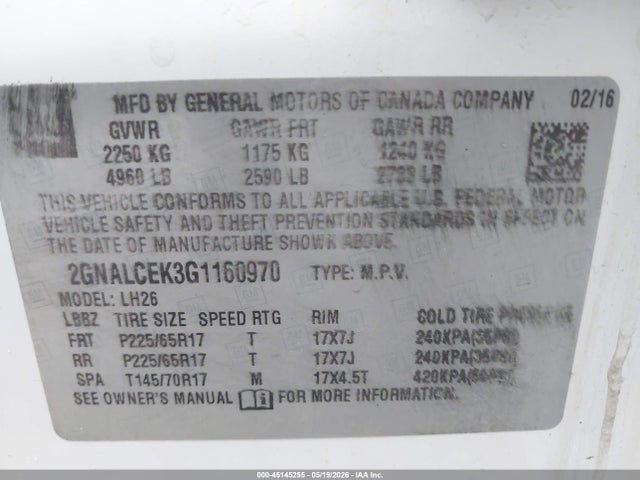 Chevrolet Equinox Lt