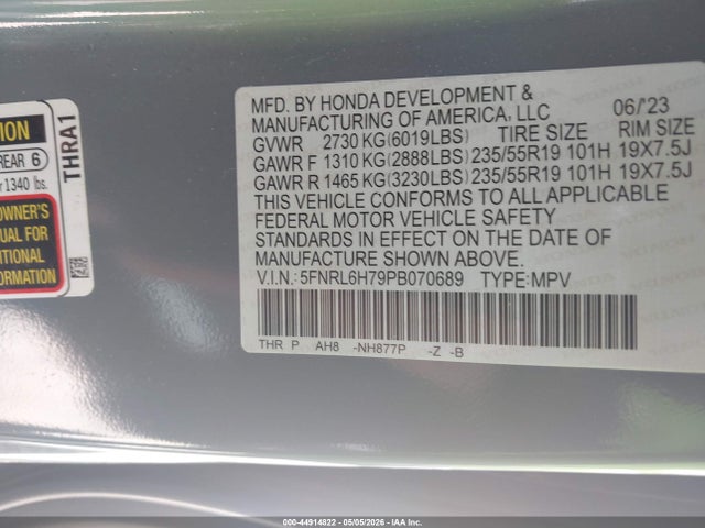 Honda Odyssey Sport