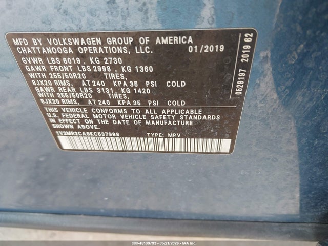 Volkswagen Atlas 3.6l V6 Sel