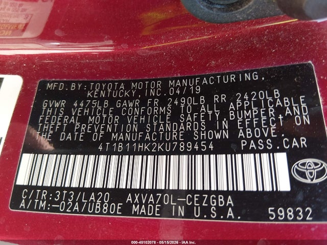 Toyota Camry Xle