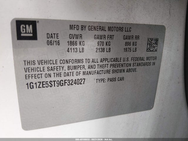 Chevrolet Malibu 1lt