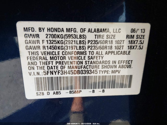 Honda Pilot Ex