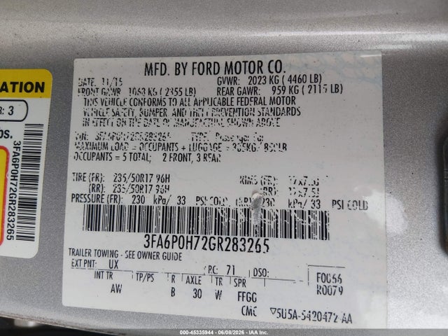 Ford Fusion Se