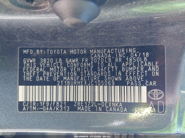 Toyota Corolla Le