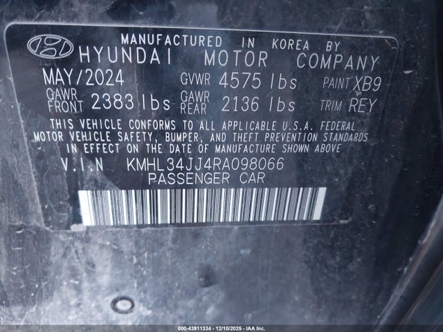 Hyundai SONATA Sel