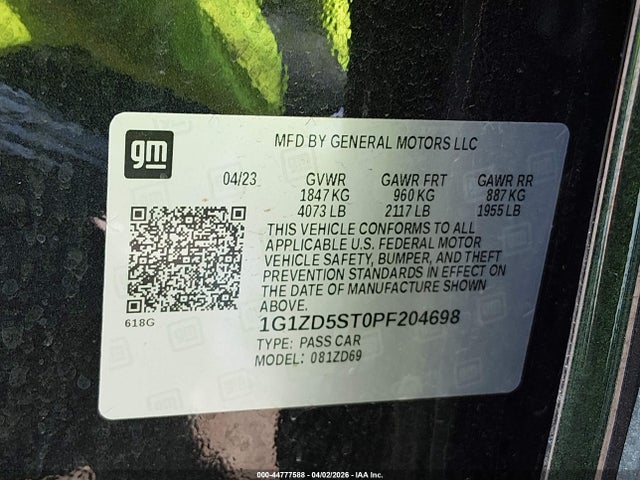 Chevrolet Malibu Fwd 1lt