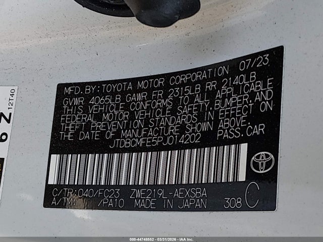 Toyota Corolla Hybrid Se