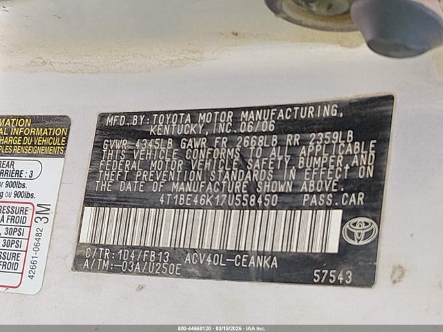 Toyota Camry Le