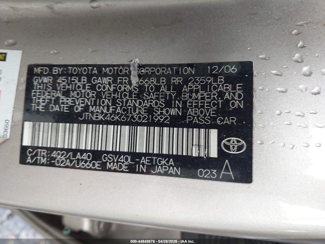 Toyota Camry Xle V6