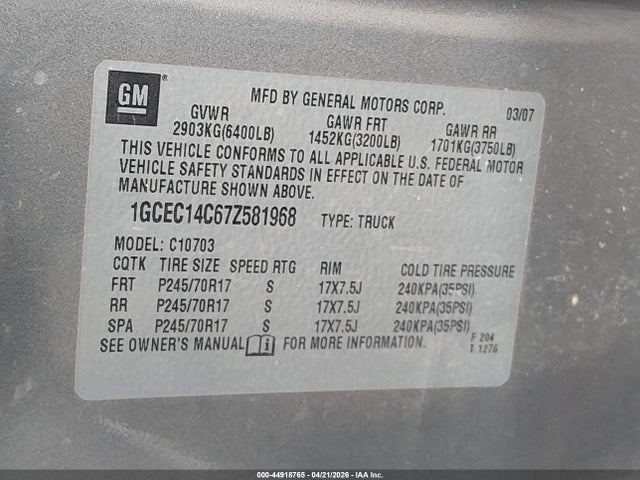 Chevrolet Silverado 1500 Work Truck