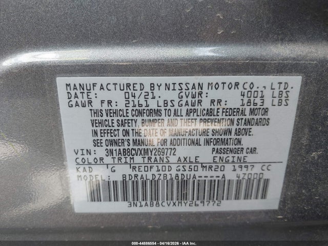 Nissan Sentra Sv Xtronic Cvt