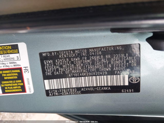 Toyota Camry Le