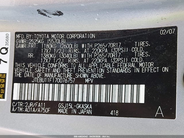 Toyota FJ Cruiser