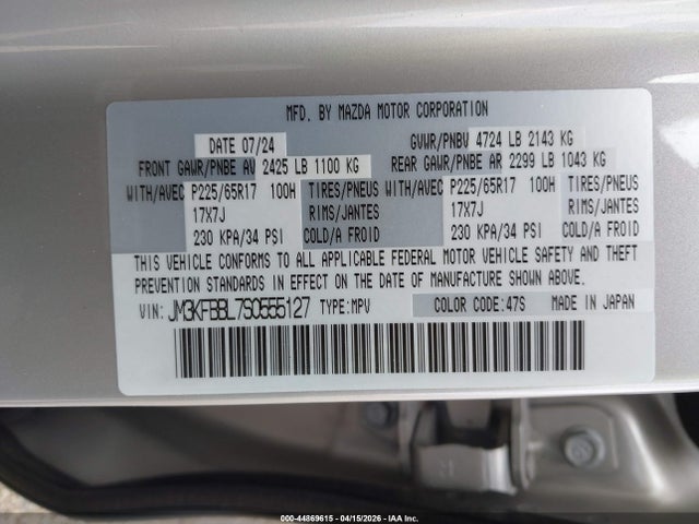 Mazda Cx 2.5 S Select