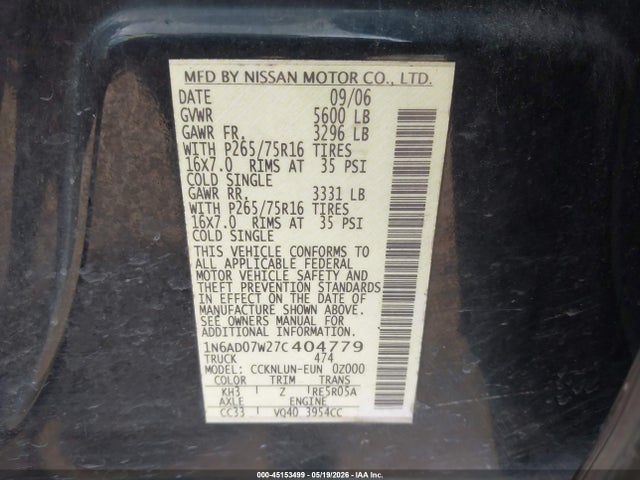 Nissan Frontier Nismo Off Road