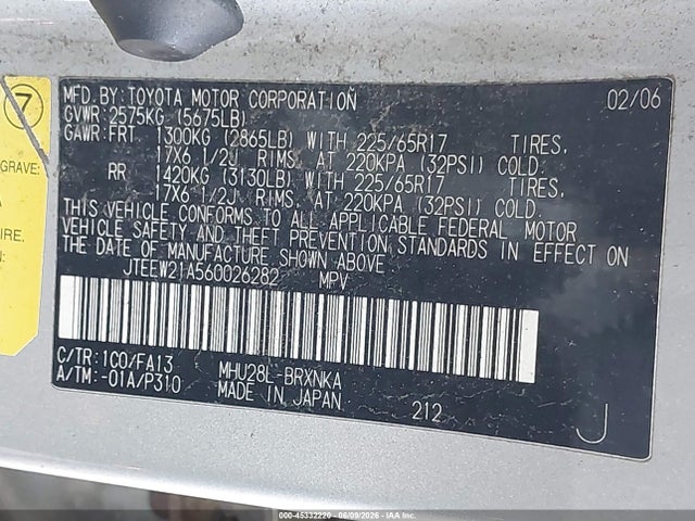 Toyota Highlander V6