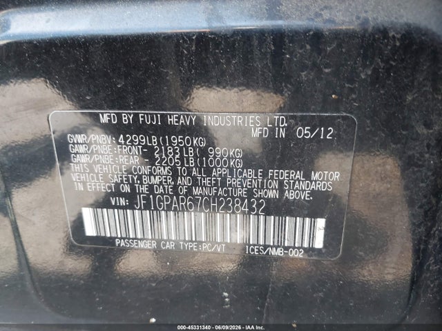 Subaru Impreza 2.0i Sport Limited