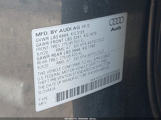 Audi Q7 3.0t S Line Prestige