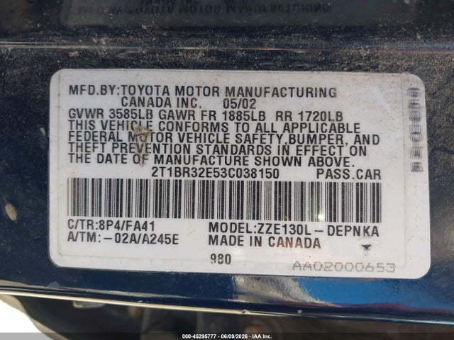 Toyota Corolla Le