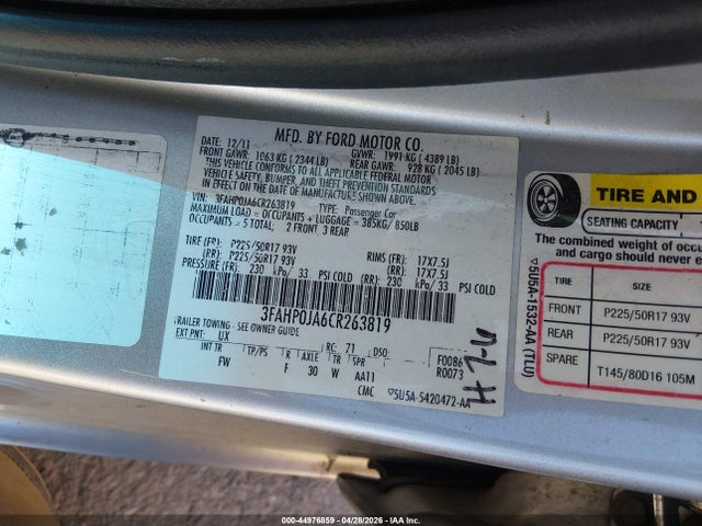 Ford Fusion Sel