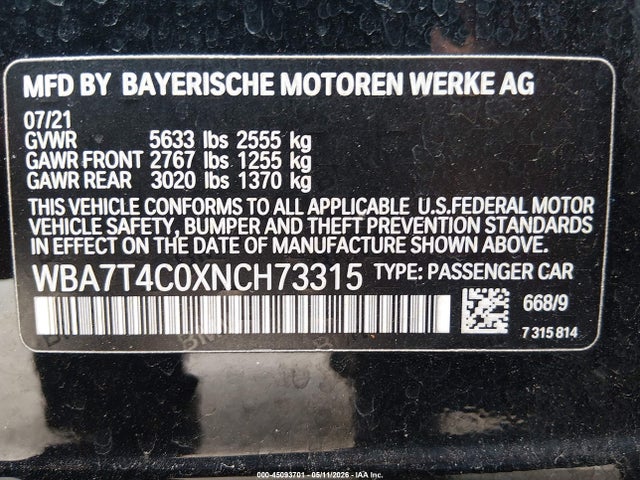 BMW 7 Series I Xdrive