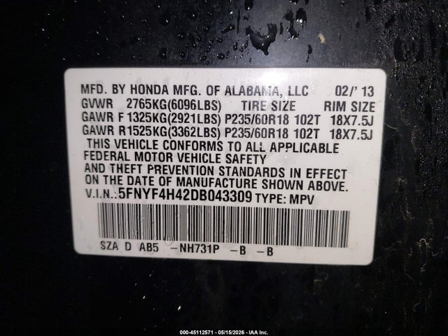 Honda Pilot Ex