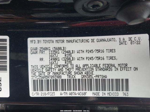 Toyota Tacoma Sr5 V6