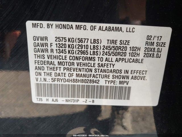 Acura MDX Advance Package