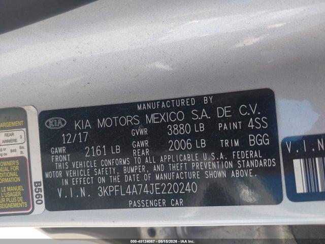 Kia Forte Lx