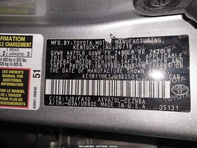 Toyota Camry Le
