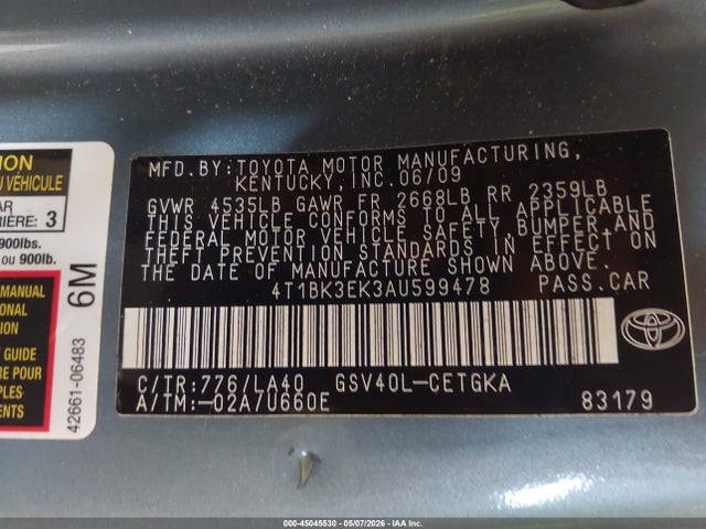 Toyota Camry Xle V6