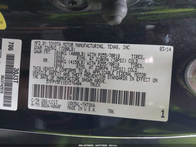 Toyota Tundra Sr 5.7l V8