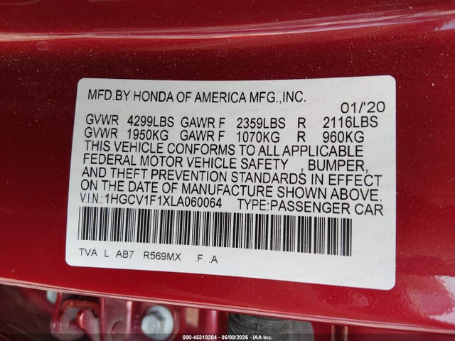 Honda Accord Lx