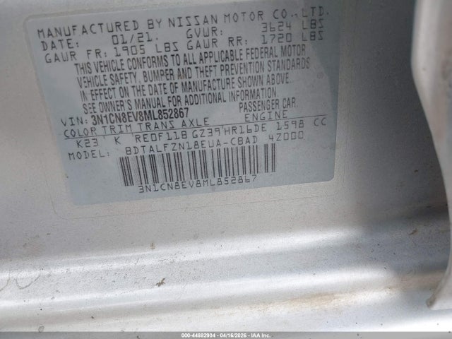 Nissan Versa Sv Xtronic Cvt