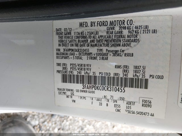 Ford Fusion Sport